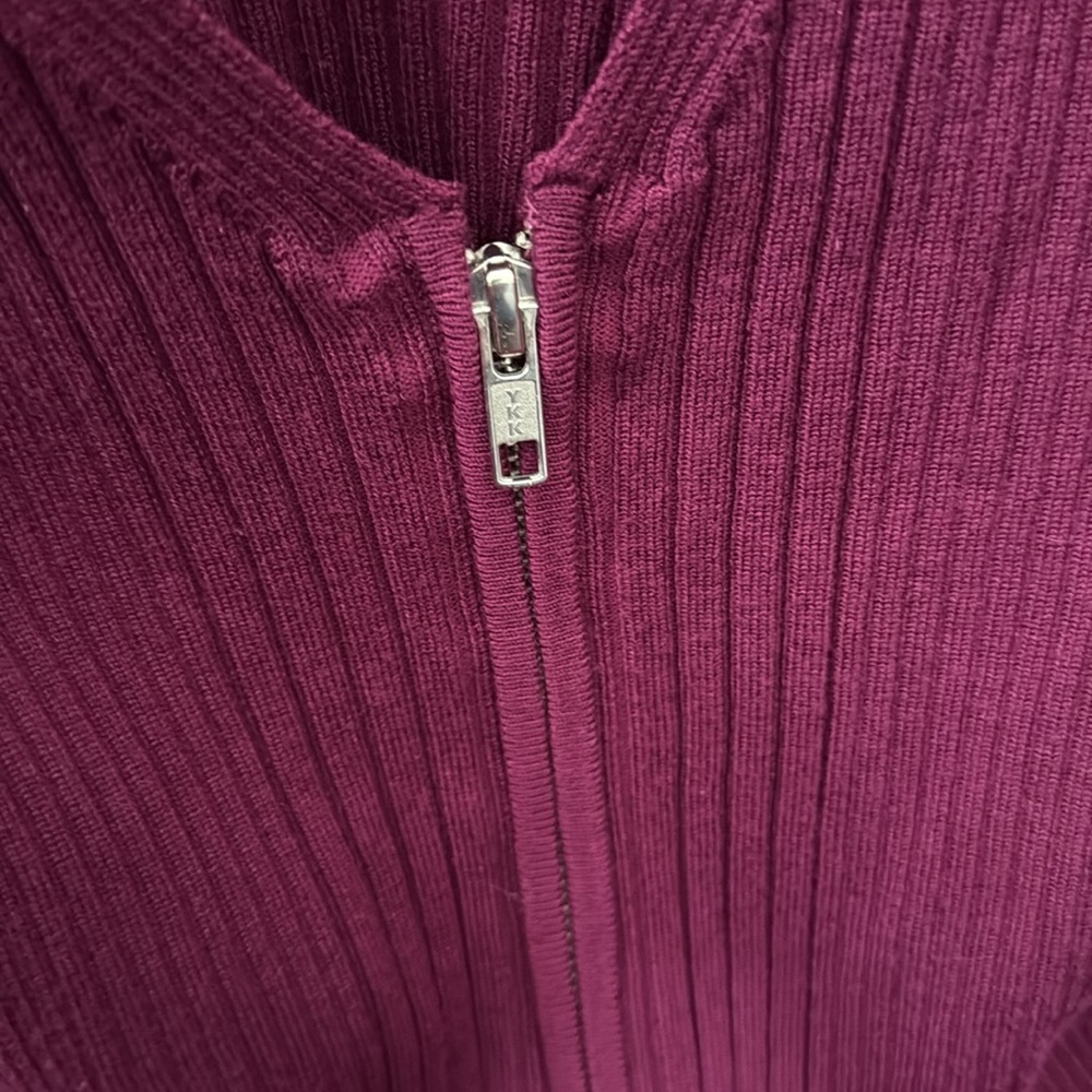 Maeve Zip Front Ribbed Cardigan - Picture 8 of 10
